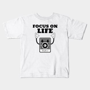 Focus On Life Retro Camera Kids T-Shirt